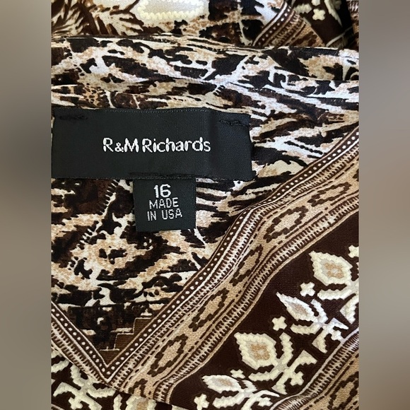 R&M Richards Black and White Sleeveless Maxi Sundress - Picture 7 of 7